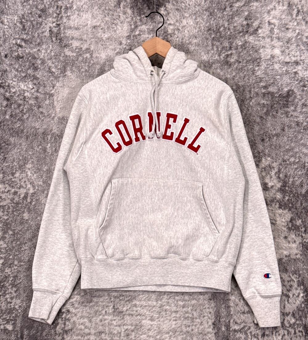 Vintage Champion Reverse Weave Hoodie Small Mens Cornell University Y2K
